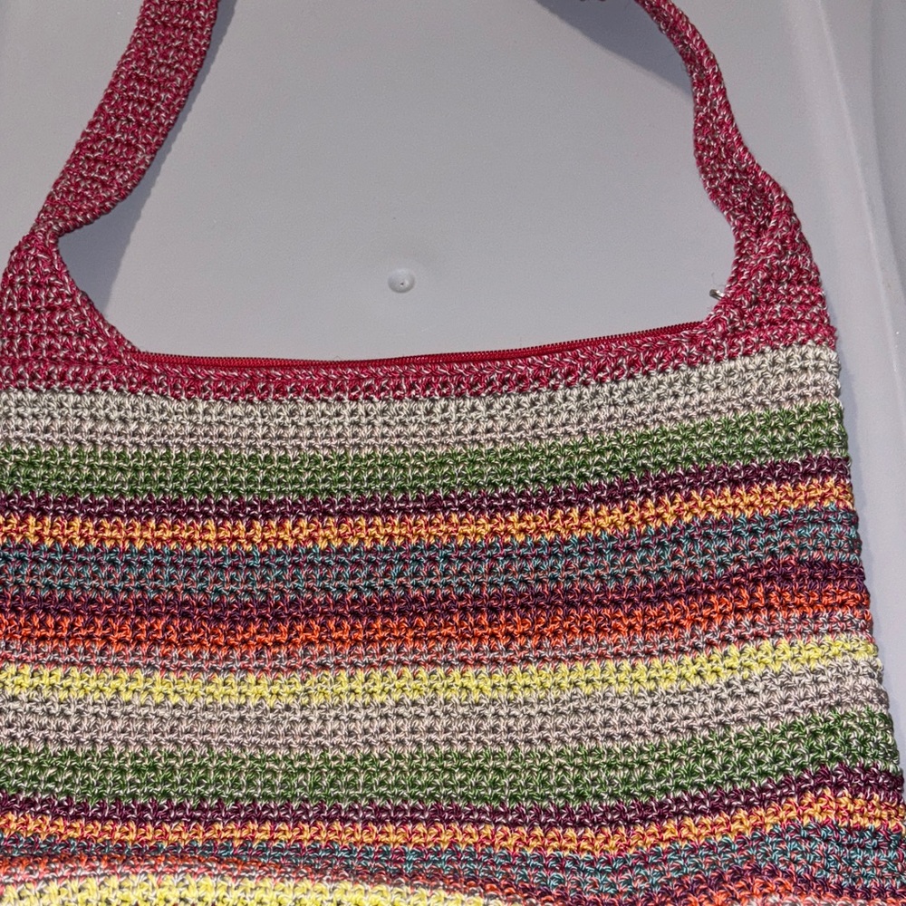 Lina Multicolor Striped Shoulder Bag  tote ZA